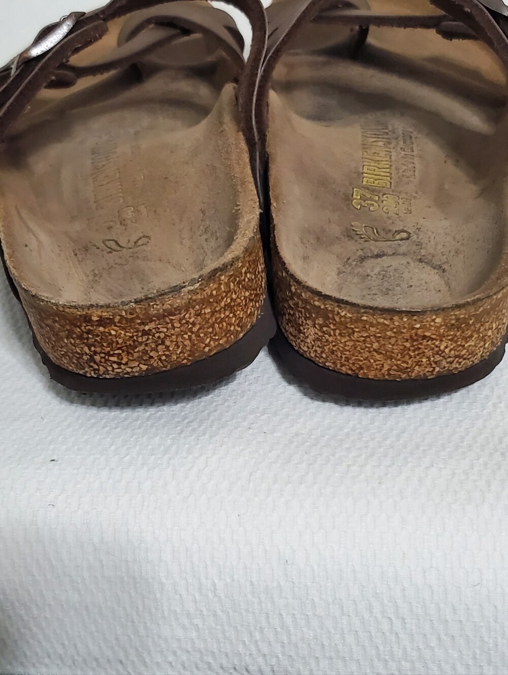 Birkenstock Mayari Habana Brown Oiled Leather Sandals Size 37 - Picture 4 of 7